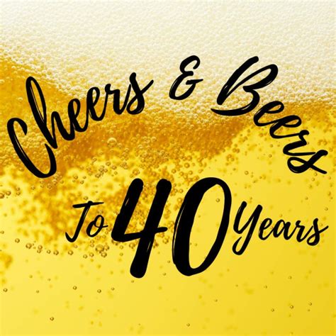 Cheers & Beers To 40 Years: 40th Years Happy Birthday Party Guest Book ...