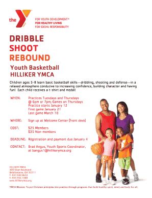 Fillable Online hillikerymca Youth Basketball - Hilliker YMCA ...