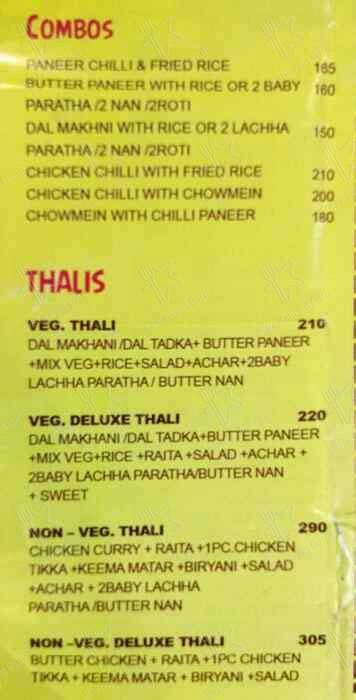 Menu at Singh Is King Punjabi Tadka, Lucknow, C-353