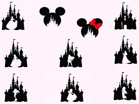 Cinderella Castle Silhouette Vector at Vectorified.com | Collection of ...