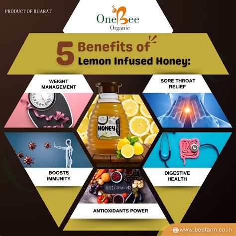Benefits of Lemon Honey - ONE BEE ORGANIC LLP Lemon Infused Honey