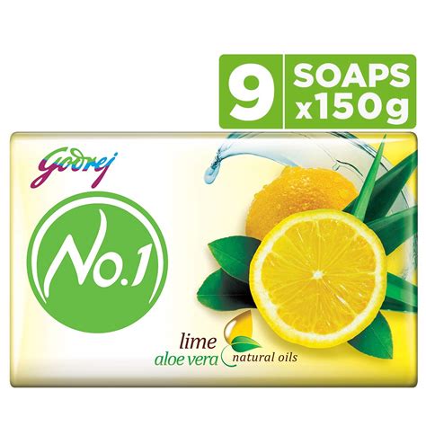 Buy Godrej No.1 Bathing Soap Lime & Aloe Vera – Grade 1 Soap & Long ...