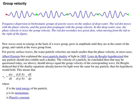 Image result for Phase Velocity Examples