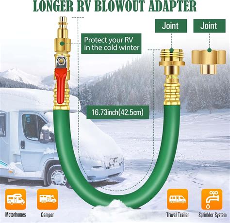 Buy आरवी वाइनटाइजिंग किट-स्प्रिंकलर ब्लोआउट एडाप्टर आरवी ब्लॉटआउट प्लग ...