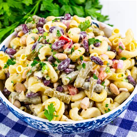 3-Bean Pasta Salad - Spicy Southern Kitchen