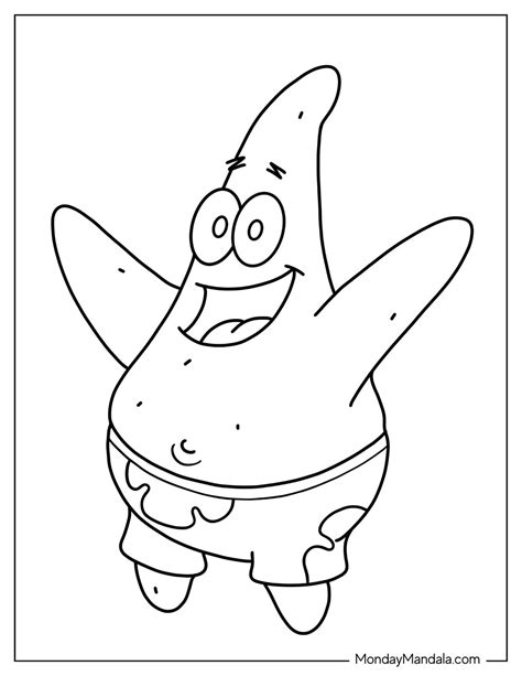 Patrick Star Coloring Pages