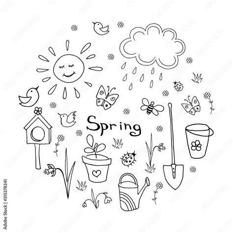 Drawing Ideas Easy Spring at Mary Cooper blog