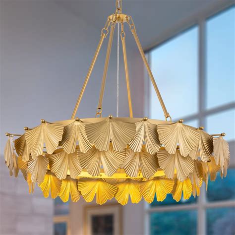 TOCHIC Farmhouse Chandelier, 30" Modern Gold Chandeliers Dining Room ...