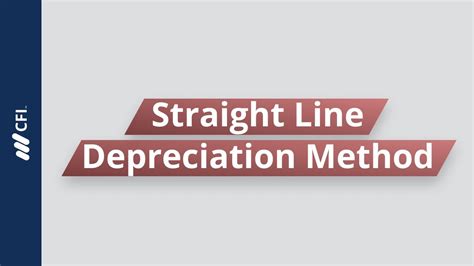 Image result for Straight Line Method of Depreciation Example