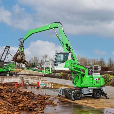 Boom log loader - 824 G - SENNEBOGEN Maschinenfabrik GmbH - wheeled ...