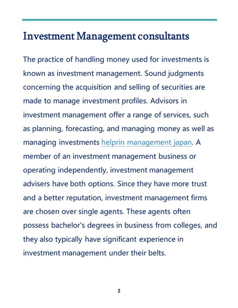 PPT - Investment Management consultants PowerPoint Presentation, free ...