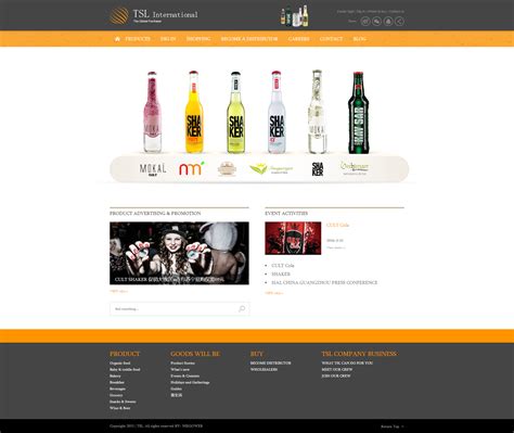 外贸行业网站设计_高端网站定制设计_食品网页设计_世丹利商城网站设计