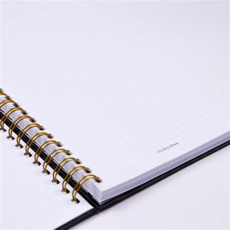 Black and White houndstooth - A5 Wiro Hardcover – www.dinkywhee.com