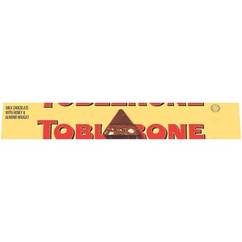 Toblerone MONDELEZ INTERNATIONAL Swiss Milk Chocolate With Honey ...
