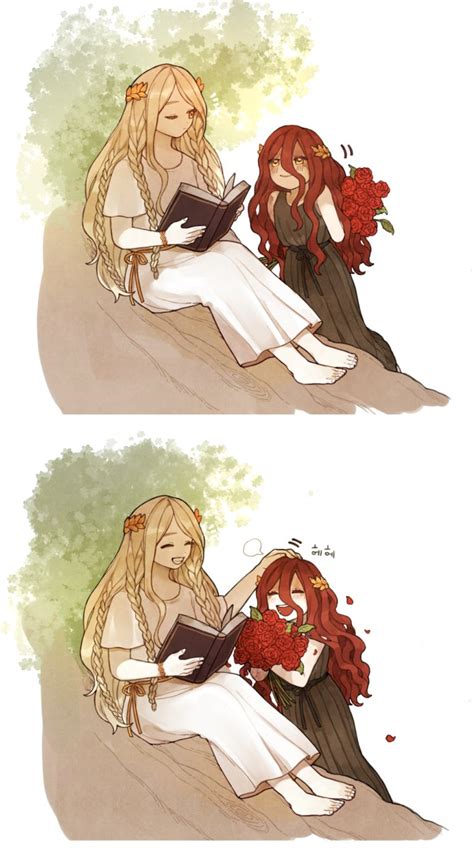 malenia blade of miquella and miquella (elden ring) drawn by donar0217 ...