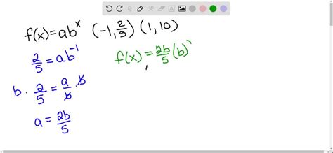 Find an Exponential Function From 2 Points 的图像结果