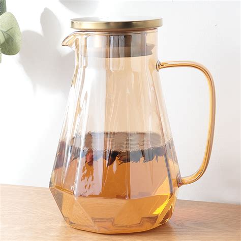 Buy UMAI Premium 1.4 Ltr Glass Jug - Leakproof | Amber – The Better Home