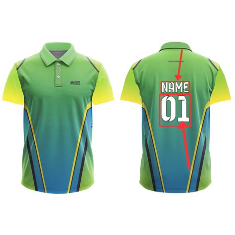 Breathable Cricket Jersey - Customizable with Name & Number – DIKA SPORTS