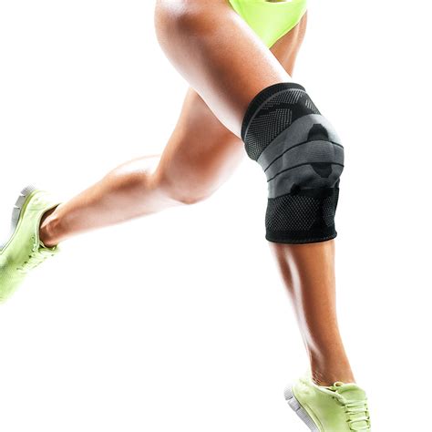 硅胶防掉防护运动护膝 弹簧支撑健身运动护膝 透气尼龙护膝-阿里巴巴