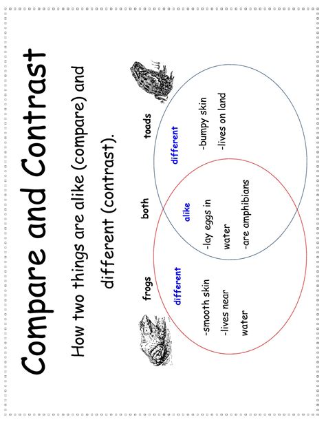 Printable Compare And Contrast Worksheets - Printable Worksheets
