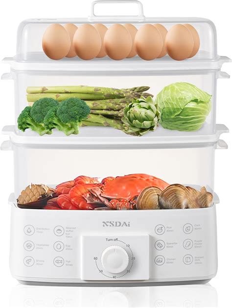 Amazon.com: SUSTEAS Food Steamer for Cooking - 17QT Vegetable Steamer ...