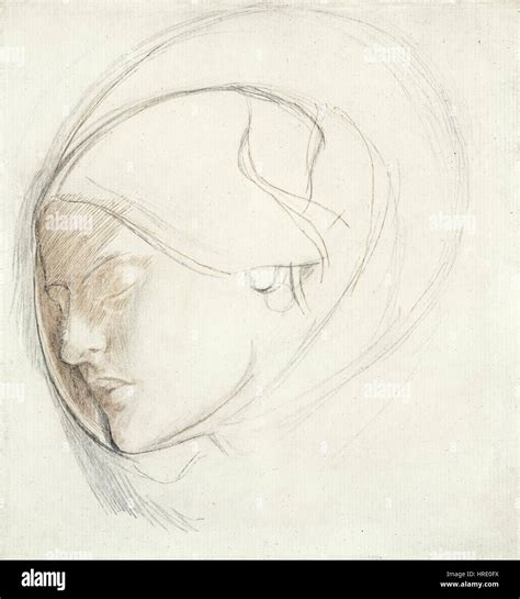 Dante Gabriel Rossetti - Found (study for head of woman Stock Photo - Alamy