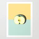 Tropical Fruit. Apple Half Slice Framed Art Print by PrintsProject ...