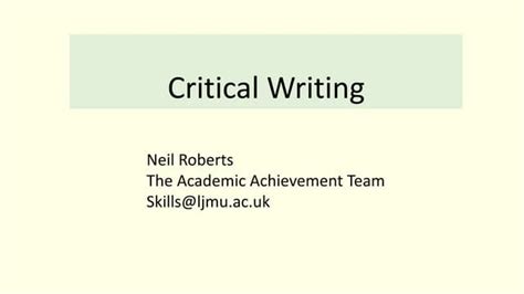 Image result for Critical Writing Tutorials