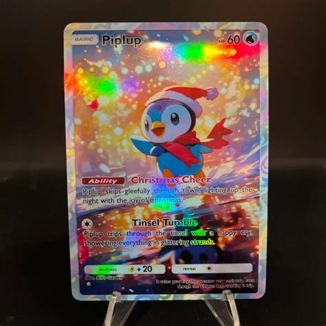 Buy Christmas Piplup - Pokémon TCG Pocket Premium Holo Custom Card Fan ...