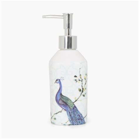Buy HUDSON PEACOCK Printed Ceramic Round Soap Dispenser from Home ...