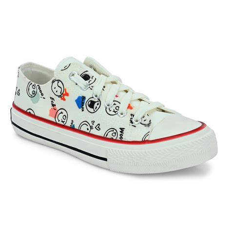 Crowcia London Emoji Smile Design Low Top Sneakers – crowcialondon