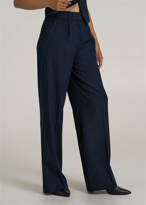 High Rise Wide Leg Pleated Dress Pants for Tall Women | American Tall