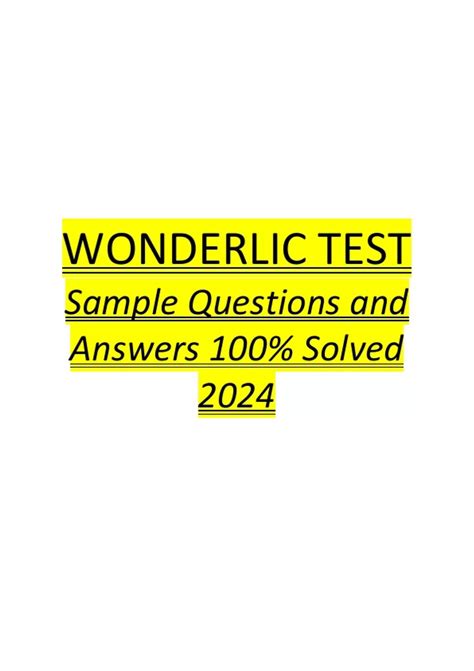 Image result for Wonderlic Test Questions