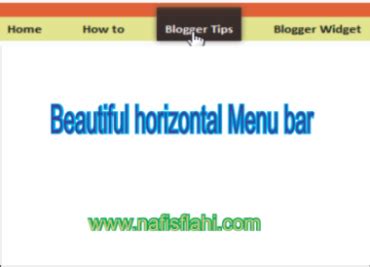 Image result for CSS Horizontal Menu Bar