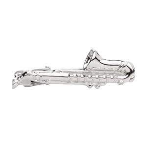 Buy The Tie Hub Silver Saxophone Tie Bar For Men at Amazon.in