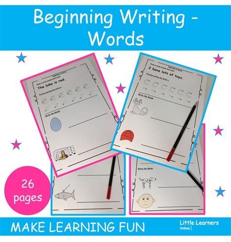 Image result for First Time Learning How to Write Words