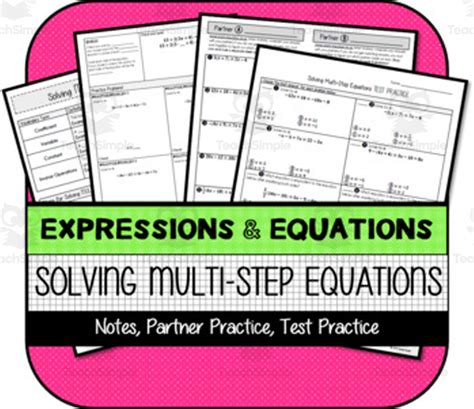 Image result for Multi-Step Equations Practice