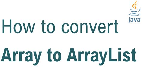 How to Convert Array to ArrayList 的图像结果