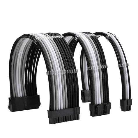 FormulaMod Sleeve Extension Power Supply Cable Kit 18AWG ATX 24P+ EPS 8 ...