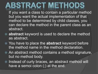 Image result for Abstract Method Body Java