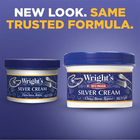 Wright's Silver Cream Cleaner and Polish with Polishing Cloth