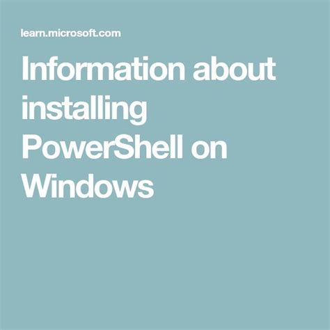 Installing PowerShell 的图像结果