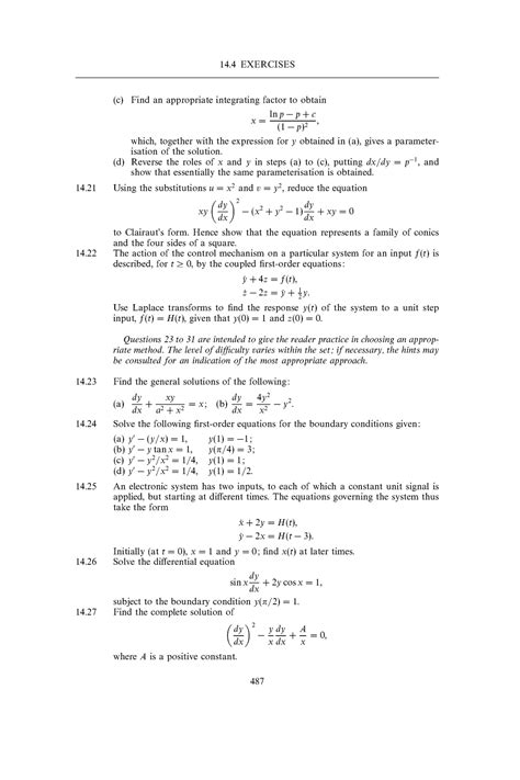 Physics Engineering (41) - 14 EXERCISES (c) Find an appropriate ...