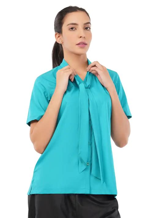 Womens Formal Shirt SeaGreen | GoldenGown