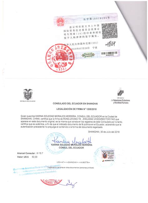 上海出口授权书厄瓜多尔使馆加签认证POA-起兴网