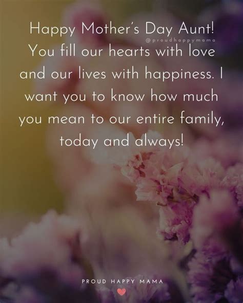 These heart-felt happy Mothers Day aunt quotes and Mother's Day wishes ...