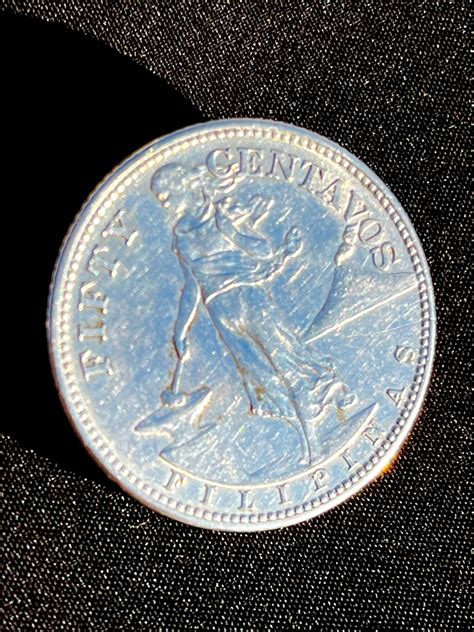 Minted 1944 United States of America-philippine Commonwealth Fifty ...