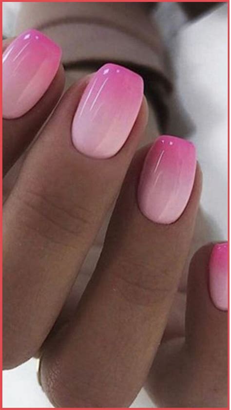 Ombre Pink Nail Ideas 2024 | Unghie idee, Unghie primaverili semplici ...