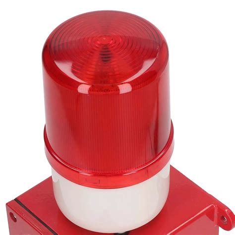 TBJ-150 Warning Lamp 120DB Audible Visual Alarm Security Strobe Light ...