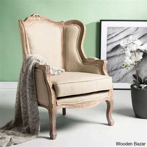 Wooden Single Chair For Bedroom Single Reading Chair For Living Room ...